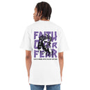 CAMISETA OVERSIZED FAITH OVER FEAR | STREET STILE | 100% ALGODÃO AMERICANO | CONFORTO PREMIUM