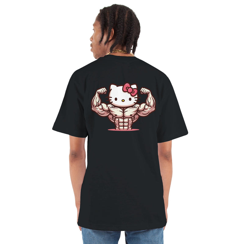 CAMISETA OVERSIZED HELLO KITTY BOMBADA | STREET STILE | 100% ALGODÃO AMERICANO | CONFORTO PREMIUM