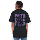 CAMISETA OVERSIZED FAITH OVER FEAR | STREET STILE | 100% ALGODÃO AMERICANO | CONFORTO PREMIUM