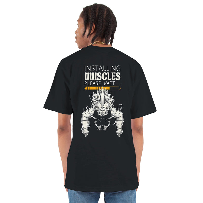 CAMISETA OVERSIZED INSTALLING MUSCLES | STREET STILE | 100% ALGODÃO AMERICANO | CONFORTO PREMIUM