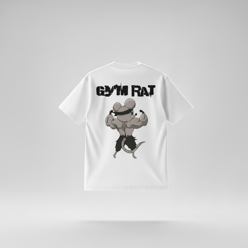CAMISETA OVERSIZED GYM RAT | STREET STILE | 100% ALGODÃO AMERICANO | CONFORTO PREMIUM
