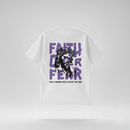 CAMISETA OVERSIZED FAITH OVER FEAR | STREET STILE | 100% ALGODÃO AMERICANO | CONFORTO PREMIUM
